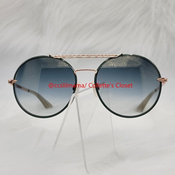 rag & bone 59 mm Round Metal Aviator Sunglasses - Picture 14 of 14